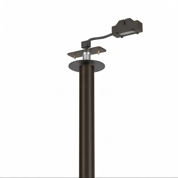 Spot à encastrer métal noir rond H:75 cm G9 Intemporel