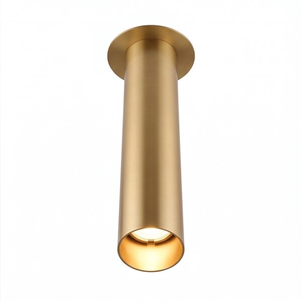Spot à encastrer en métal doré rond H:75 cm G9 stylé