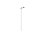 Grand spot encastré en métal rond H:75 cm G9 en blanc