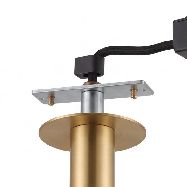 Spot encastré stylé en or rond H:90 cm G9 jusquà 10 W