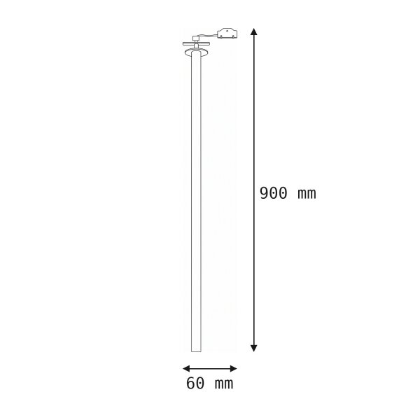 Spot encastré stylé en or rond H:90 cm G9 jusquà 10 W