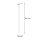 Spot encastré stylé en or rond H:90 cm G9 jusquà 10 W