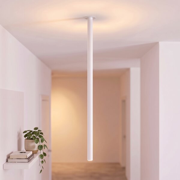 Spot encastré blanc H:90 cm G9 jusquà 10 W accentué