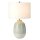Keramik Tischlampe Creme Grün Klassisch 61cm LYSE