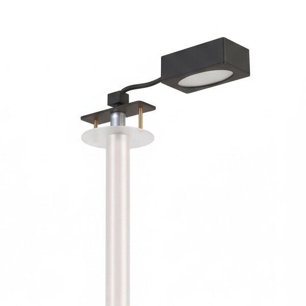 Runder Einbauspot Ø6 cm Weiß Stahl G9 akzentuiert