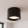 Deckenspot Schwarz Aluminium GX53 IP54 B:10 cm Aufputz