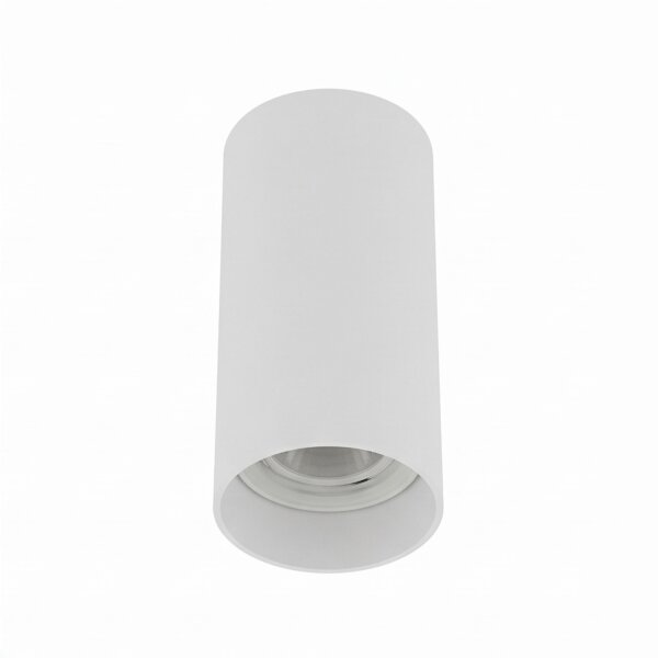 Deckenspot Aufputz Metall GU10 L:5,5 cm rund in Weiß