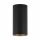 Deckenspot Stahl Schwarz Gold GU10 5,5 cm rund Zylinder