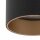 Deckenspot Stahl Schwarz Gold GU10 5,5 cm rund Zylinder