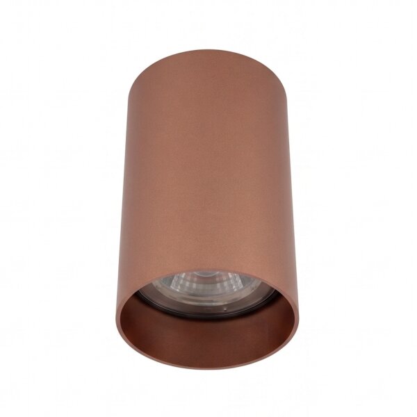 Deckenstrahler Stahl GU10 in Kupfer Ø5,5 cm elegant