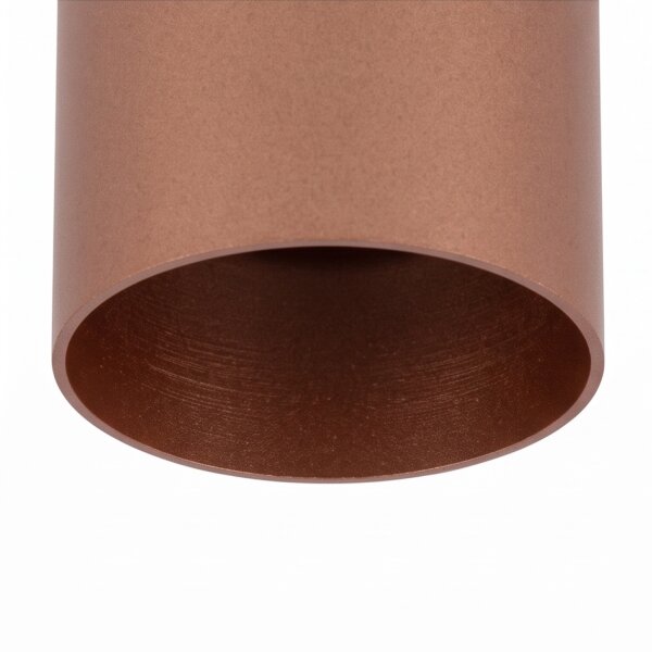 Deckenstrahler Stahl GU10 in Kupfer Ø5,5 cm elegant