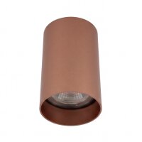 Deckenstrahler Stahl GU10 in Kupfer Ø5,5 cm elegant