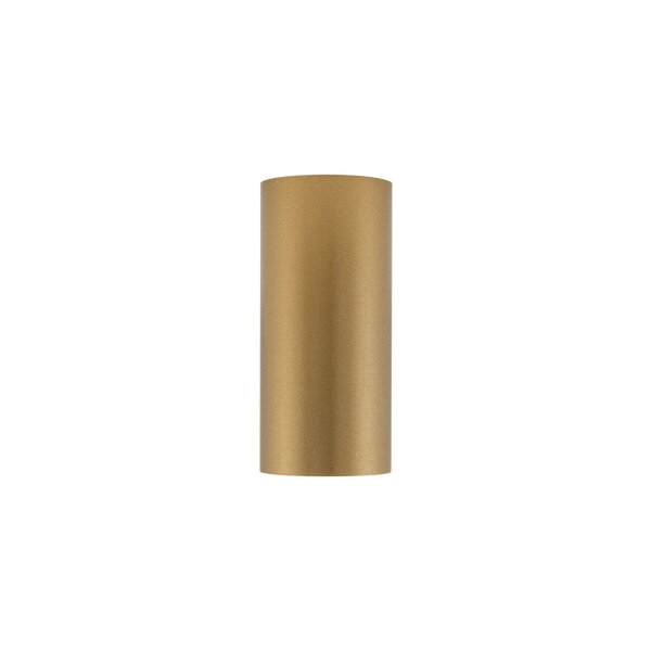 Eleganter Aufbauspot Stahl in Gold GU10 Ø5,5 cm rund