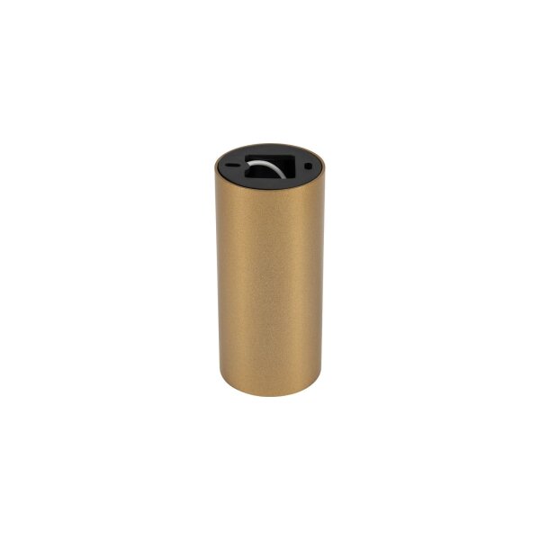Eleganter Aufbauspot Stahl in Gold GU10 Ø5,5 cm rund