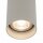 Spot de plafond gris métal GU10 rond Ø5,5 cm apparent