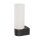 Schwarze Wandlampe blendarm Glas Metall G9 IP44 B:5 cm
