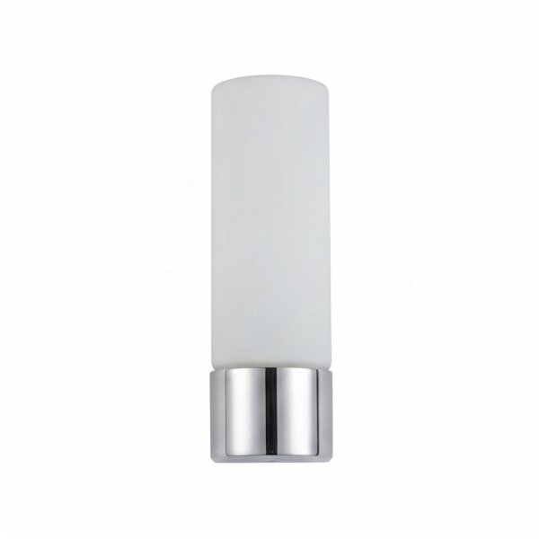 Wandleuchte Glas Aluminium G9 IP44 H:16,5 cm in Chrom