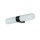 Schwarze Up Down Wandlampe blendarm G9 IP44 H:29,5 cm