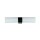 Schwarze Up Down Wandlampe blendarm G9 IP44 H:29,5 cm