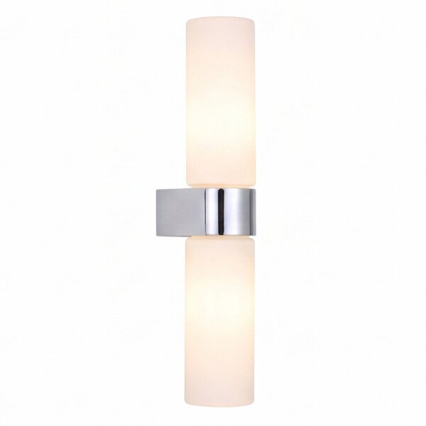 Up Down Wandlampe blendarm in Chrom G9 IP44 H:29,5 cm