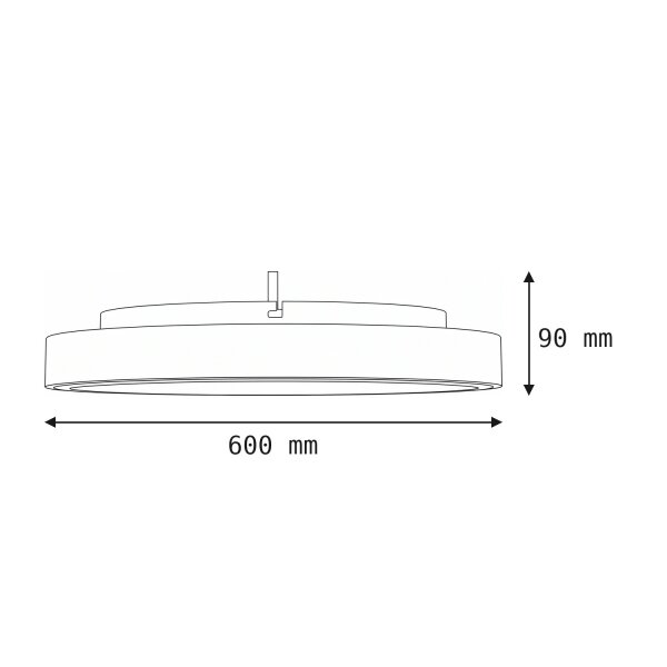 Plafonnier LED à faible éblouissement Blanc Métal Ø60 cm blanc neutre