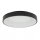 Plafonnier LED métal Ø48 cm noir peu éblouissant confortable