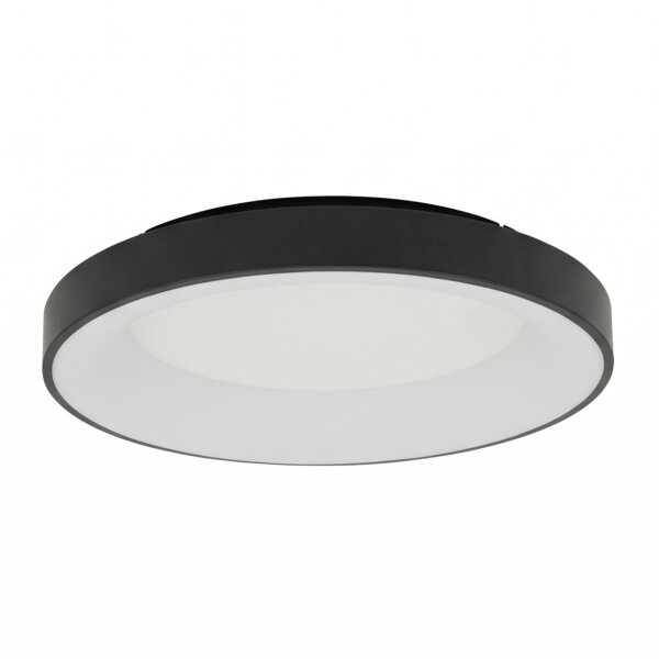 Plafonnier LED métal 60 W noir faible éblouissement confortable