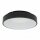 Runde LED Deckenlampe Schwarz Ø38 cm wohnlich blendarm