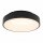 Runde LED Deckenlampe Schwarz Ø38 cm wohnlich blendarm
