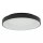 Runde LED Deckenlampe Schwarz 4000 K wohnlich blendarm