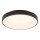 Runde LED Deckenlampe Schwarz 4000 K wohnlich blendarm
