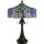 Imposante Tischlampe Tiffany Stil Zugschalter 69cm