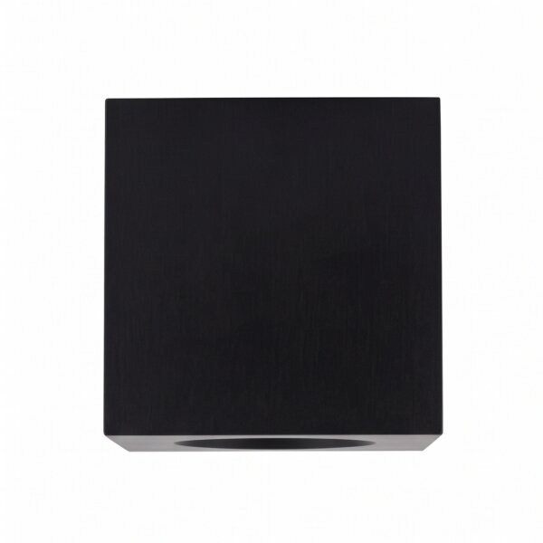 Petit spot de plafond aluminium verre IP44 L:8,5 cm noir