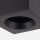 Petit spot de plafond aluminium verre IP44 L:8,5 cm noir