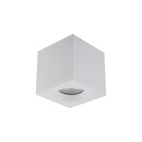Kleiner Deckenstrahler Schwarz Metall Glas IP44 8,5 cm