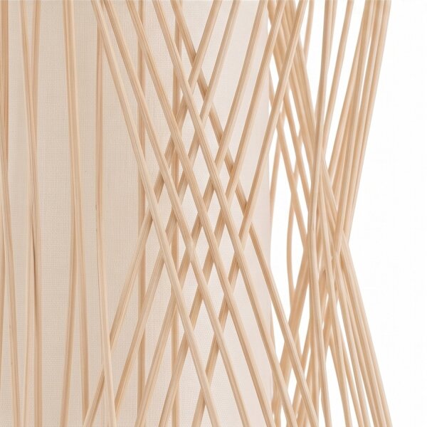 Lampe à suspendre décorative en bambou Ø30 cm en bois naturel Moderne