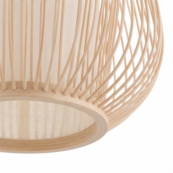 Lampe à suspendre décorative en bambou Ø30 cm en bois naturel Moderne