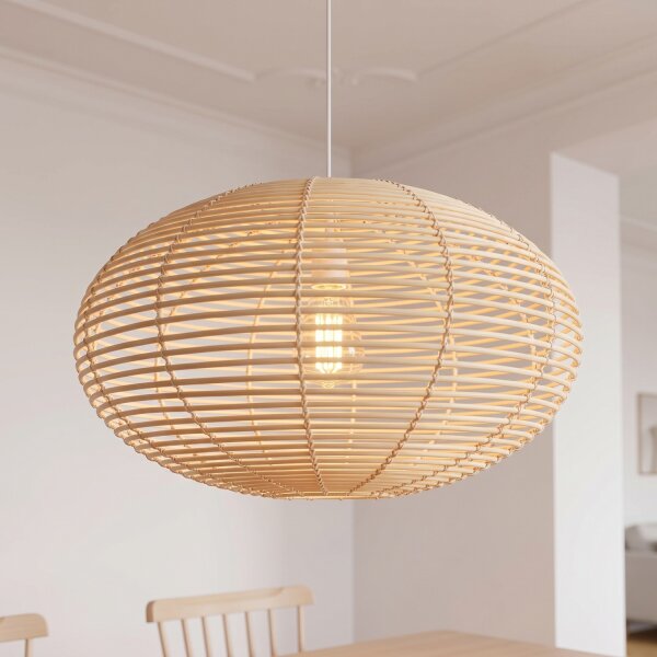 Wohnliche Pendelleuchte Rattan E27 Ø60 cm dekorativ