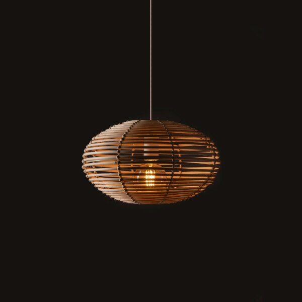 Suspension confortable en rotin E27 Ø40 cm décoratif
