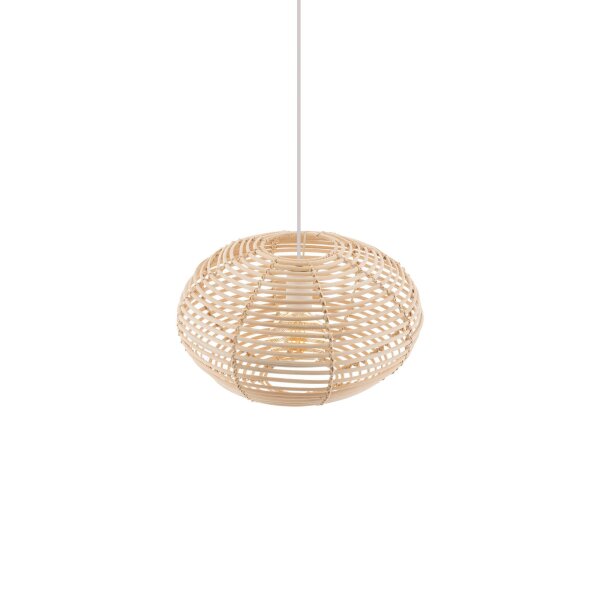 Suspension confortable en rotin E27 Ø40 cm décoratif