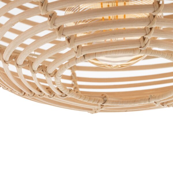 Suspension confortable en rotin E27 Ø40 cm décoratif