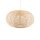 Runde Hängelampe Rattan Natur wohnlich E27 Ø79 cm groß