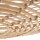 Runde Hängelampe Rattan Natur wohnlich E27 Ø79 cm groß