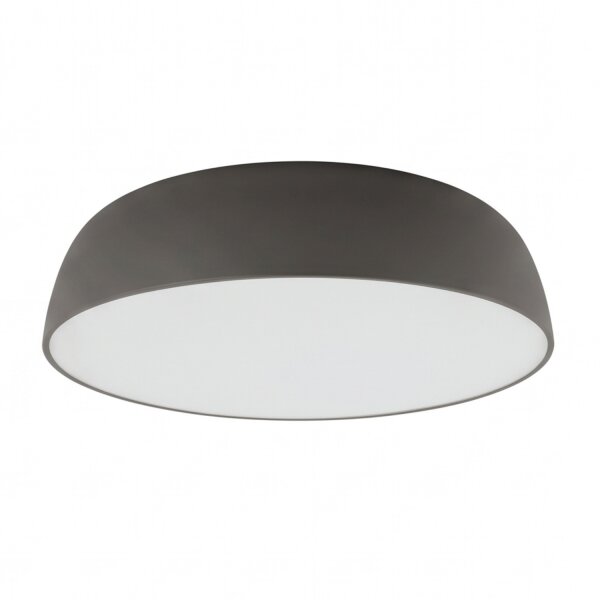 Runde Deckenleuchte Grau E27 Ø58 cm blendarm wohnlich
