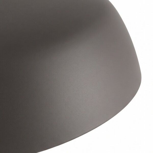 Plafonnier rond gris E27 Ø58 cm peu éblouissant confortable