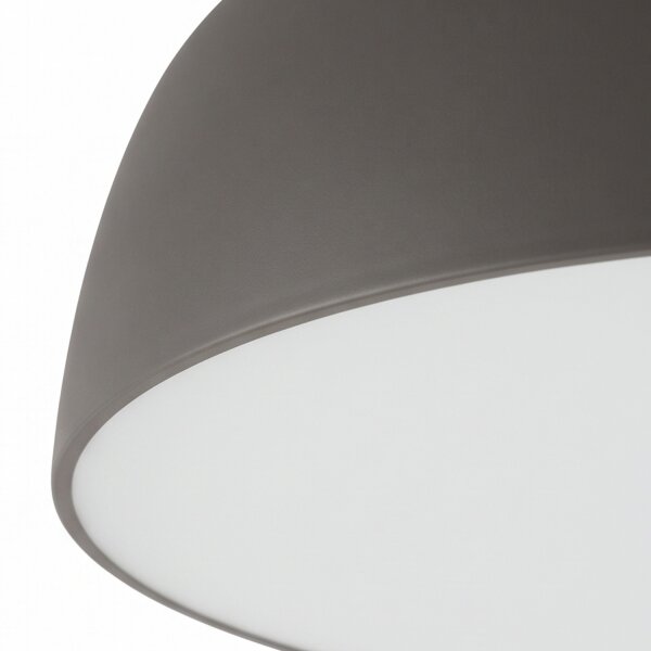 Plafonnier rond gris E27 Ø58 cm peu éblouissant confortable