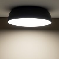 Plafonnier rond gris E27 Ø58 cm peu...