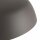 Plafonnier rond gris E27 Ø58 cm peu éblouissant confortable