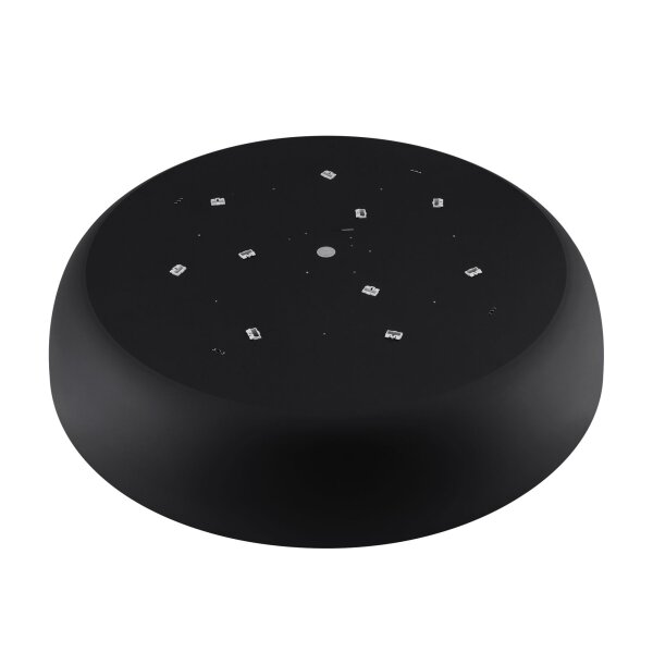 Plafonnier rond noir E27 Ø78 cm peu éblouissant confortable