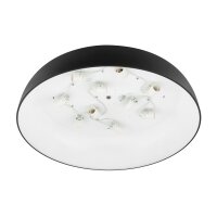 Plafonnier rond noir E27 Ø78 cm peu...